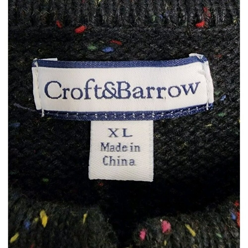 Croft & Barrow Women's Cardigan Sweater Sz XL Fall Leaves Autumn Zip Embroidered - Picture 3 of 6